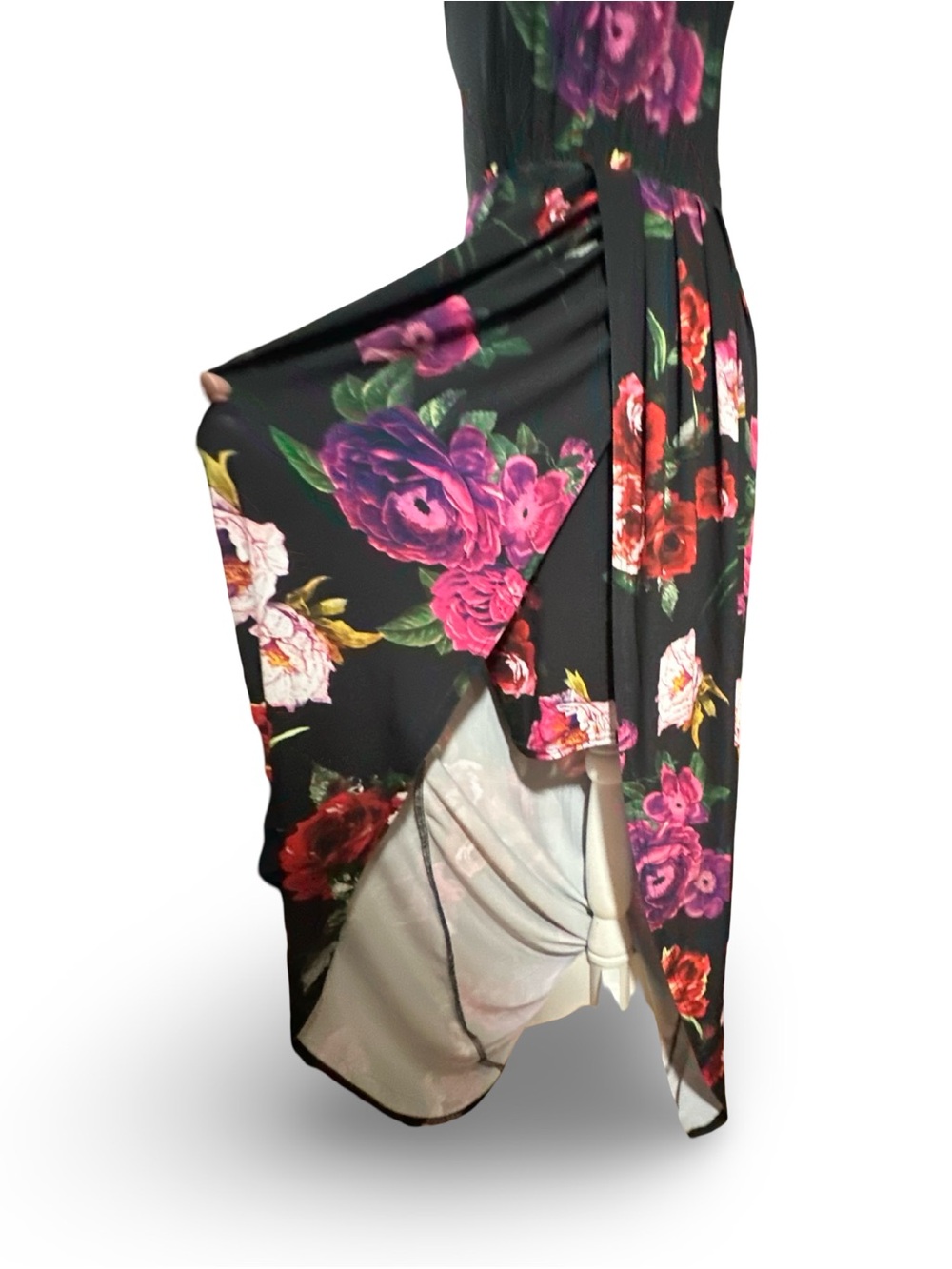 VENUS Floral Halter Neck Tulip Hem Maxi Dress - XS - Picture 13 of 15